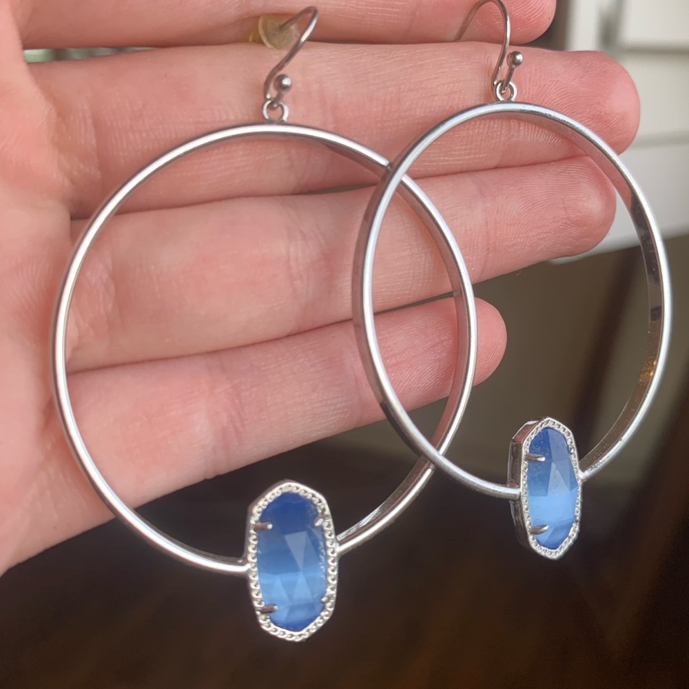 Kendra Scott Elora Silver Hoop Earrings